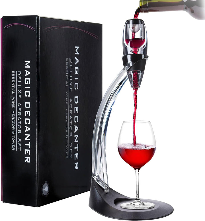 Weinbelüfter Wein-Dekanter Dekantierer; Weinlüfter Deluxe Wein-Ausgiesser mit Ständer; Magic Decante