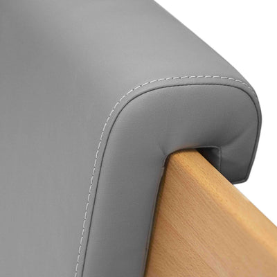 Bubema Polster-Steckkissen für Bettkopfteil, 2er-Set, für viele gängige Betten, Farbe: Braun, Braun