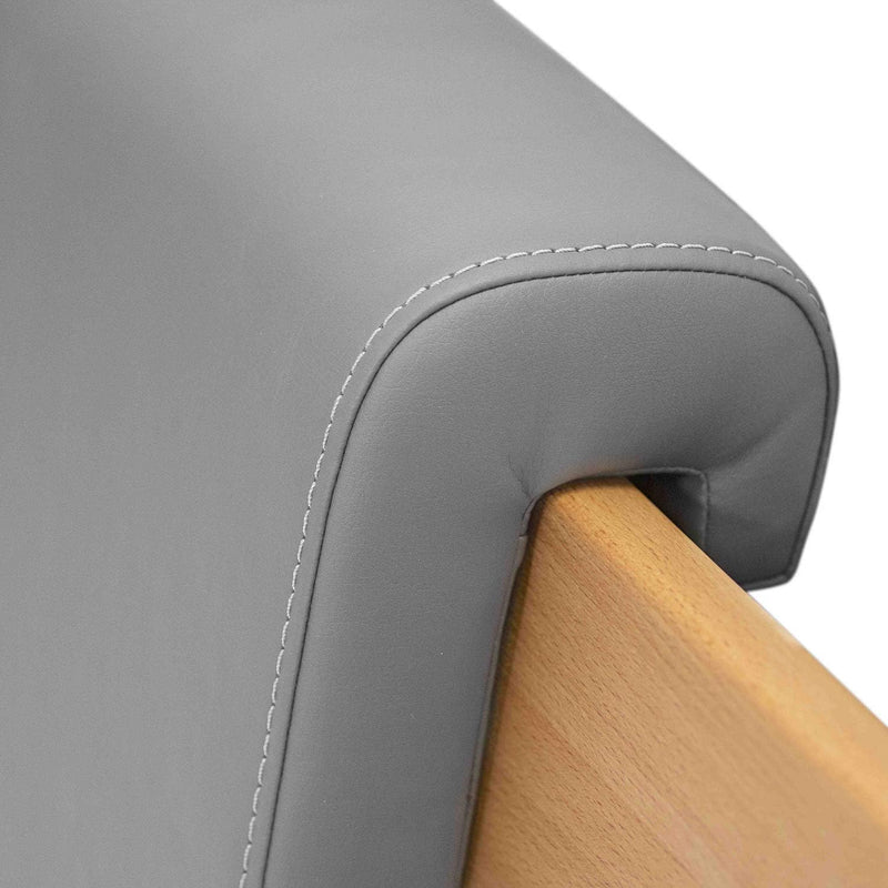 Bubema Polster-Steckkissen für Bettkopfteil, 2er-Set, für viele gängige Betten, Farbe: Braun, Braun