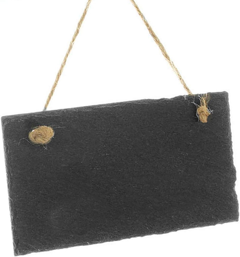 12 x Schiefertafeln zum Beschriften und Hängen 15 x 9 cm - Schieferplatten - Gastgeschenk Hochzeit -