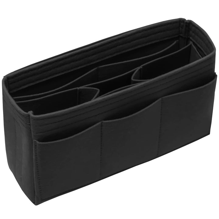 DailyPlus Taschenorganizer-Einsatz aus Filz, für Handtasche oder Tote Bag, 14 Fächer, Schwarz, Gröss