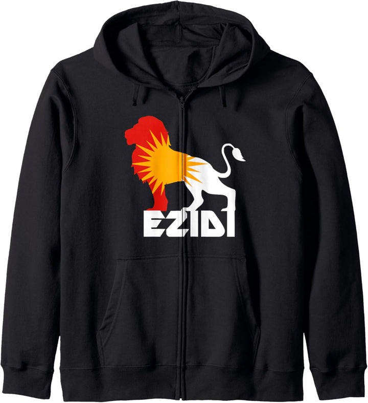 Ezidi Löwe Ezidxan Flagge. Kapuzenjacke
