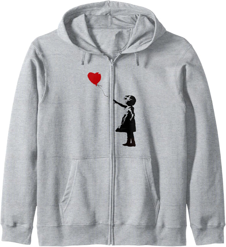 Herz Ballon Mädchen Kapuzenjacke