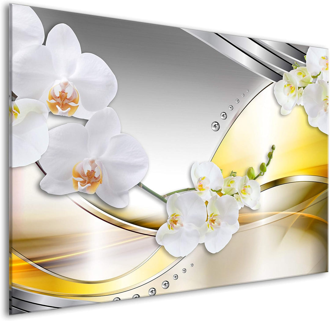 murando Spritzschutz Glas für Küche 80x60 cm Küchenrückwand Küchenspritzschutz Fliesenschutz Glasbil