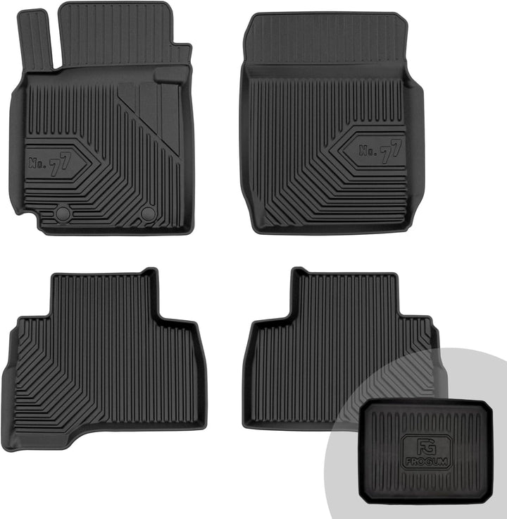 FROGUM No.77 Gummimatten Ganzjahresset von Auto Fussmatten Autofussmatten für Suzuki Grand Vitara II