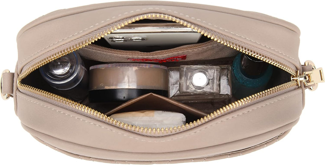 lola mae Gesteppte Umhängetasche, trendiges Design Schultertasche 1a15-stein, 1a15-stein