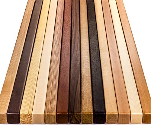 Handlauf Holzhandlauf VKT 42 x 42 mm Wandhandlauf Fichte Halter eckig 110 cm 2 Halter 110 cm 2 Halte