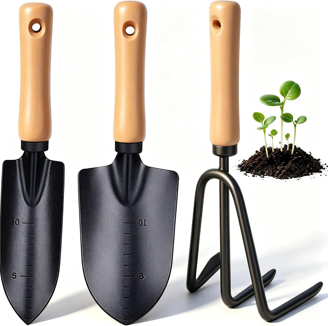 Gartenwerkzeug-Set-Gartenkelle,Gardening Tools Set-Garden Trowel,3 Pcs Gartengeräte-Set Werkzeuge Ge
