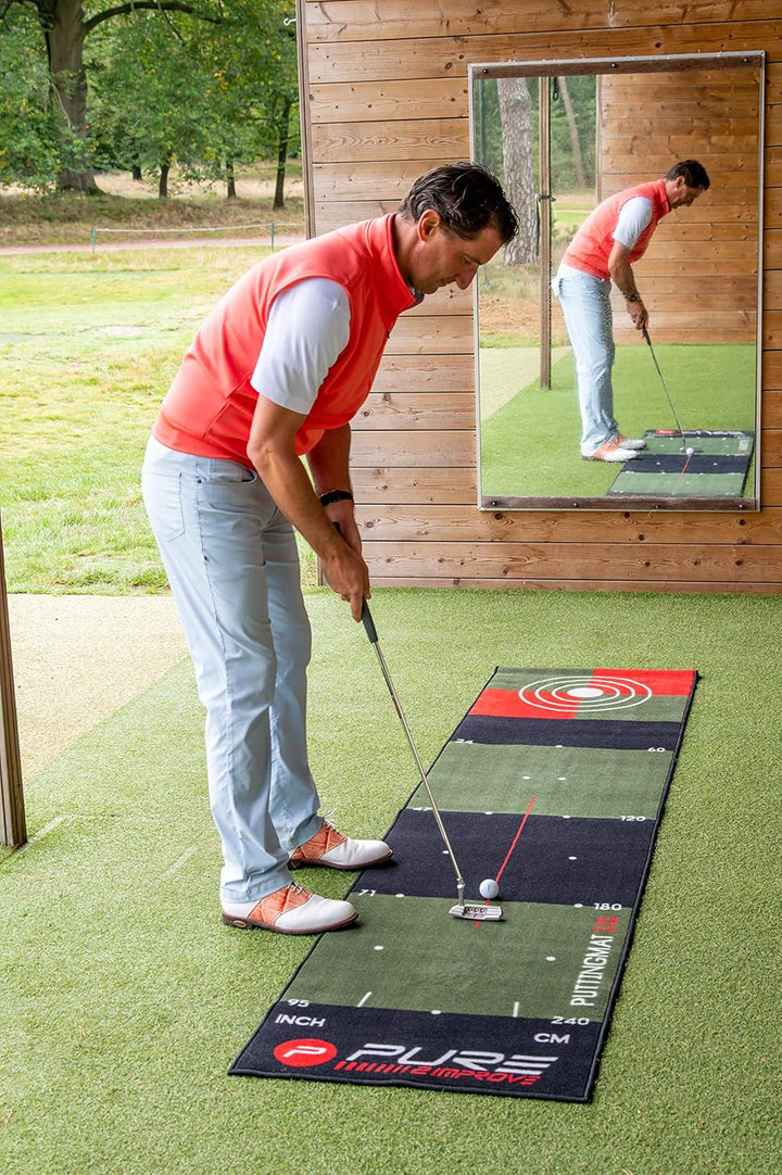 Pure2Improve Unisex Golf Putting Matte, Grün 3, 3