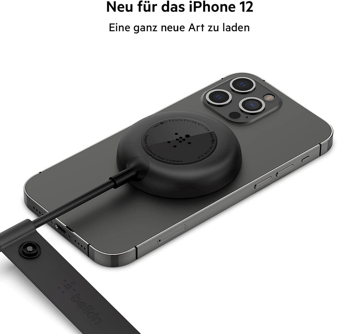 Belkin MagSafe ladegerät, Magnetisches Kabelloses Ladegerät (mit 2-m-Kabel, für die iPhone 14 Serie,