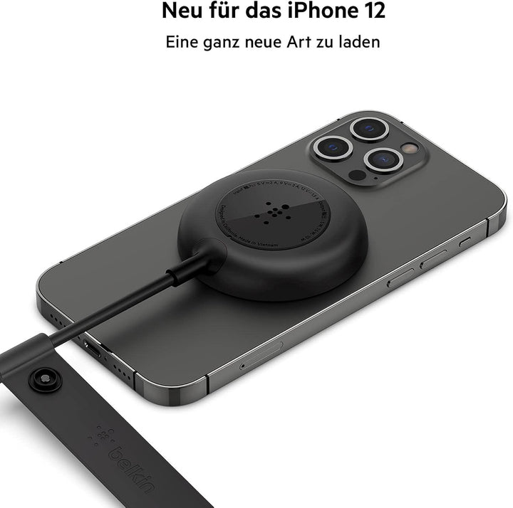Belkin MagSafe ladegerät, Magnetisches Kabelloses Ladegerät (mit 2-m-Kabel, für die iPhone 14 Serie,