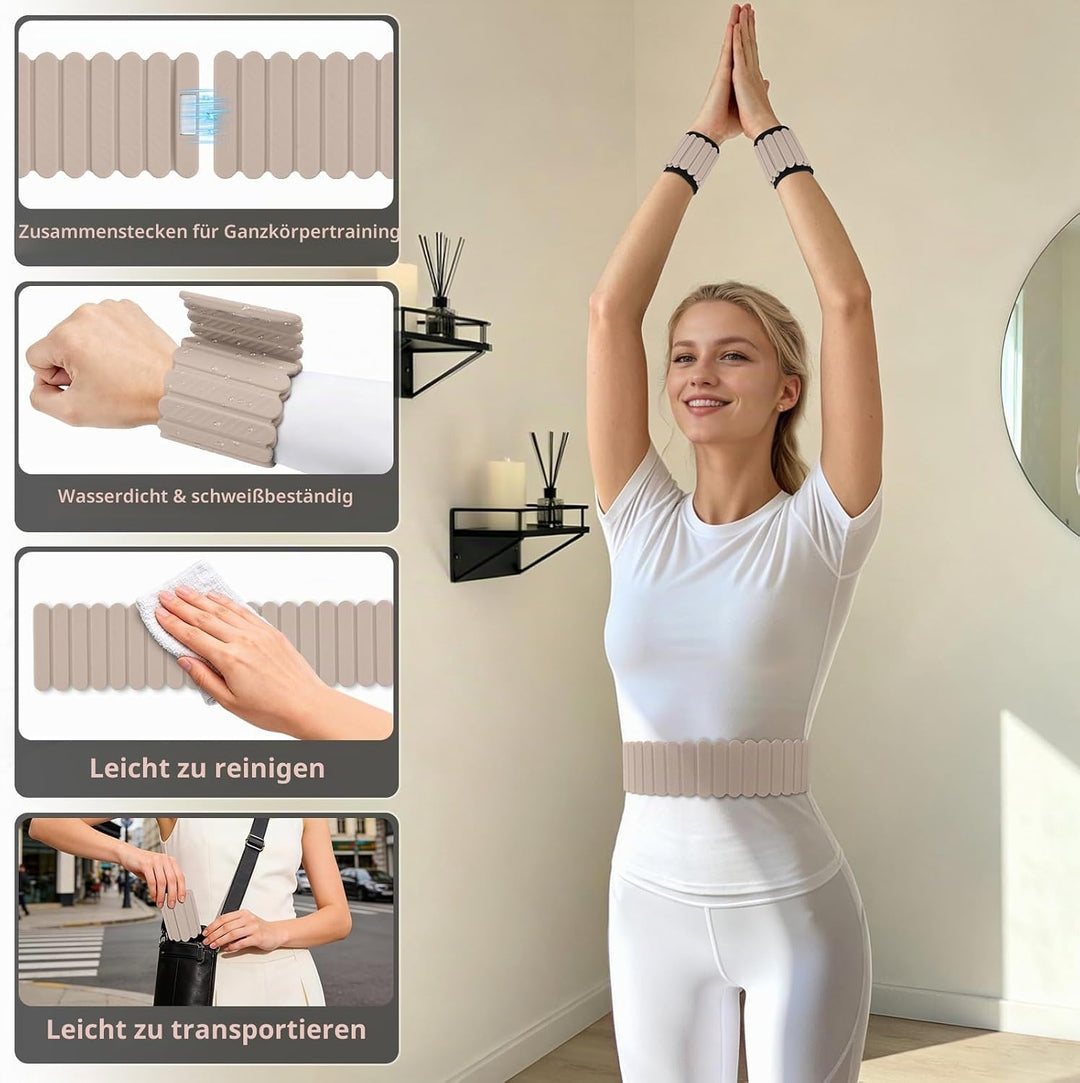 Abahub Magnetische Gewichte Hand Fuss Wrist Ankle Weights Handgelenk Gewichte für Beine und Arme Set