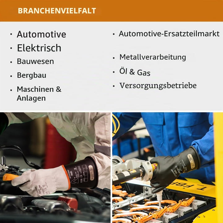 Ansell ActivArmr Elektriker-Schutzhandschuhe, Elektroschutz Klass 00 (500V), Elektrisch Isolierende