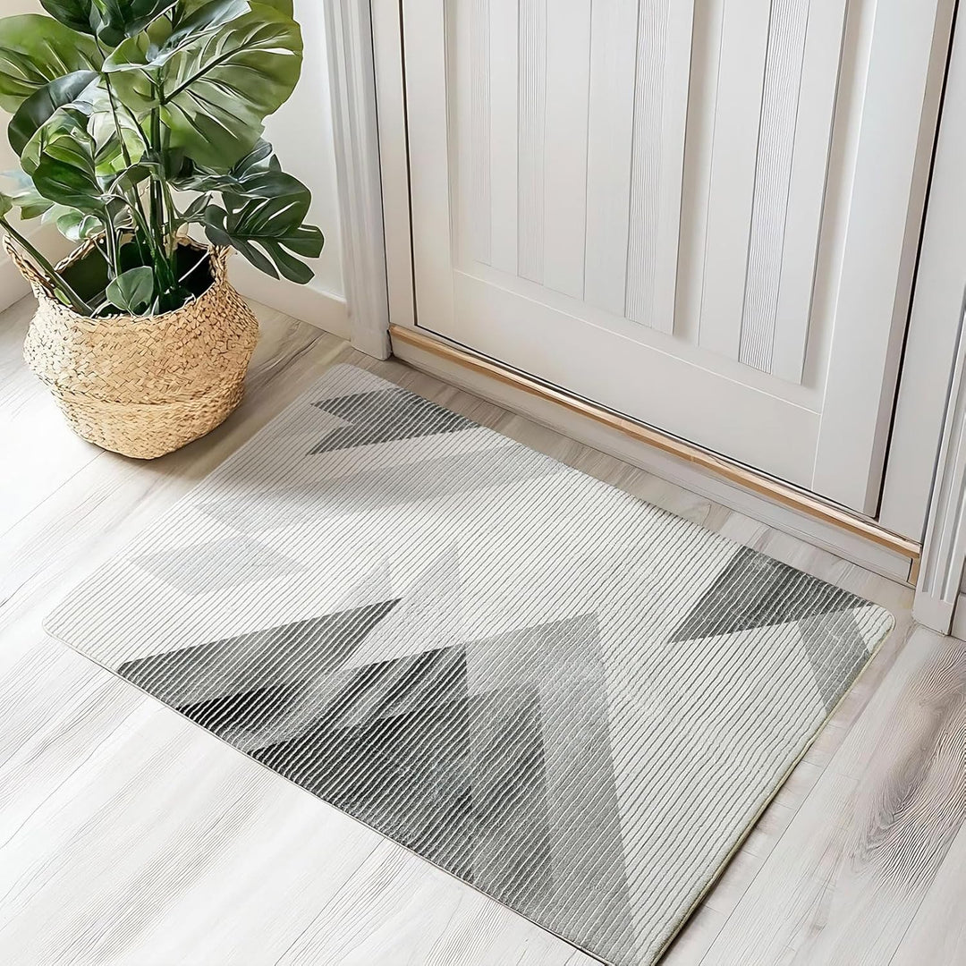 ASIinnsy Teppich Wohnzimmer Schlafzimmer Kurzflor Teppiche Modern Grosser Teppich rutschfest Weich A