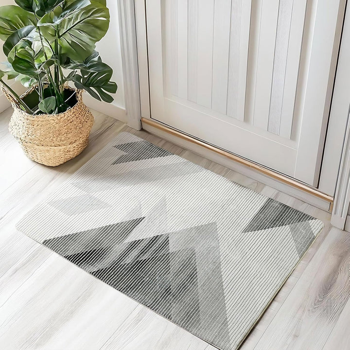 ASIinnsy Teppich Wohnzimmer Schlafzimmer Kurzflor Teppiche Modern Grosser Teppich rutschfest Weich A