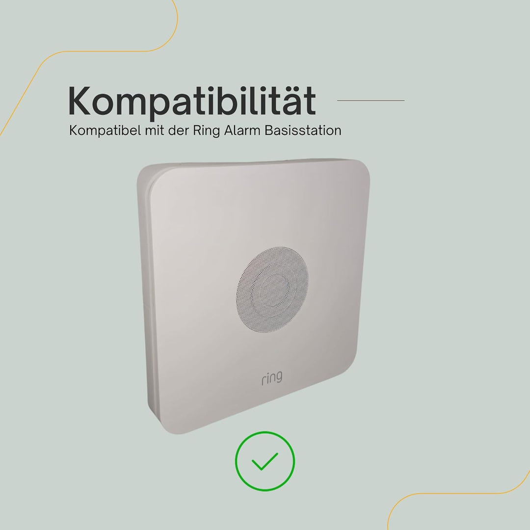 Wandhalterung für Ring Alarm Basisstation – Adapterplatte zur Wandmontage ohne Bohren – inkl. tesa P