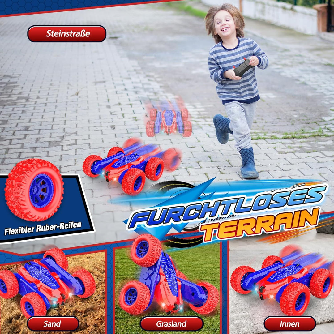 Ferngesteuertes Auto ab 3 4 5 6 7 8 Jahre, Spielzeug ab 3-10 Jahre Junge Monstertruck, 4WD RC Auto S