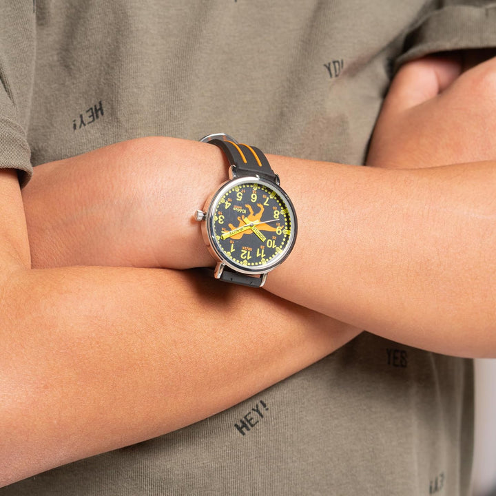 Kiddus Lern Armbanduhr für Kinder, Jungen und Mädchen. Analoge Armbanduhr mit Zeitlernübungen, japan