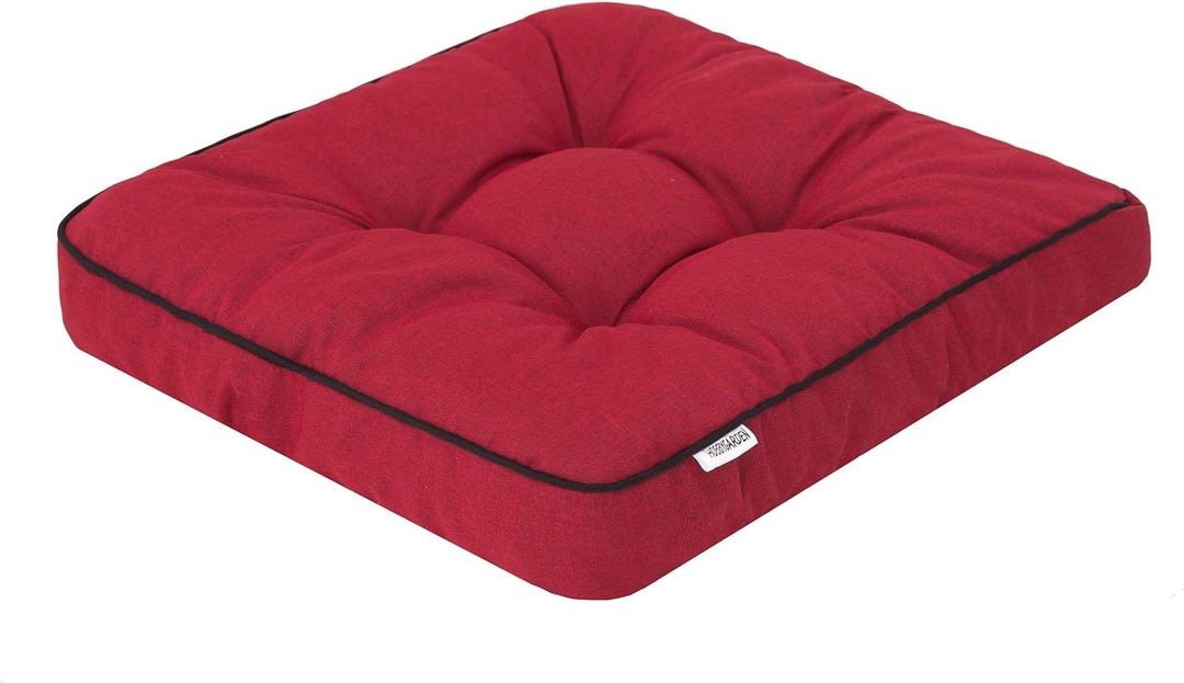 PillowPrim 4er Set Stuhlkissen 49x47 cm Sitzauflagen Polsterauflagen Outdoor/Indoor Aussen/Innen Gar