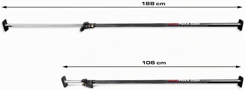 RACEFOXX Spannstange Stange Ladungssicherung für Transporter Pick Up Anhänger Kleiderstange