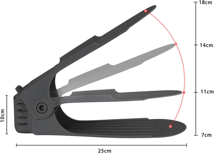 30 x Verstellbarer Schuhschlitz Schuhregal Schuhstapler schuhaufbewahrung Schuhorganizer Schuhhalter