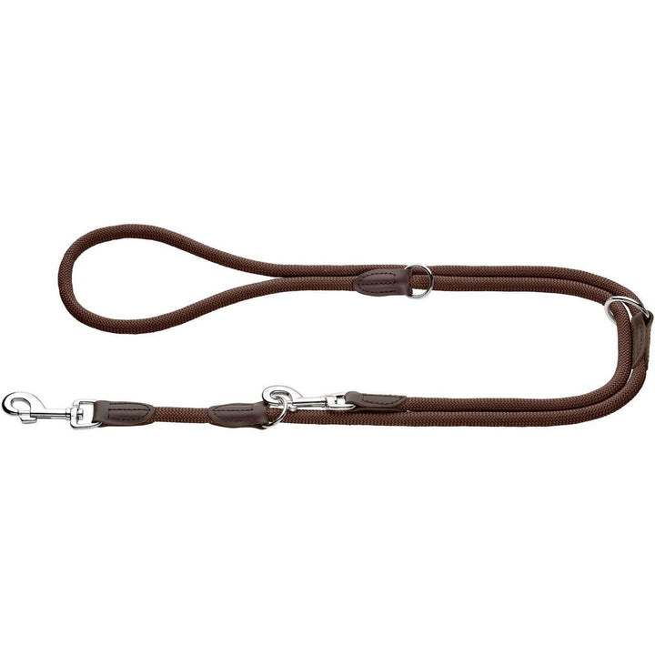 HUNTER Freestyle Verstellbare Führleine für Hunde, robust, wetterfest, 0,8/200 cm, braun 0,8 x 200 c