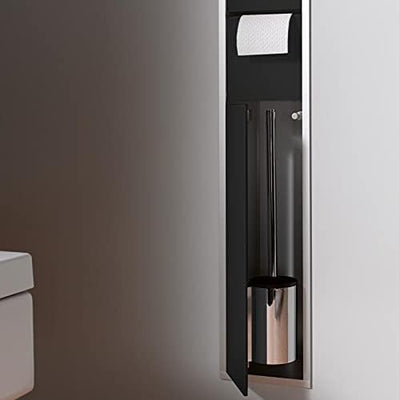 Emco Asis 150 Unterputz-Schrankmodul für das Gäste-WC, Badezimmerschrank als Toilettenpapierhalter &