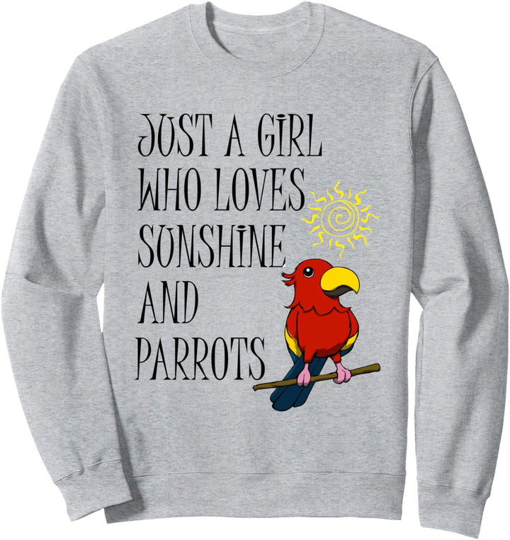 Sonnenschein und Papagei Haustier Sittich Sweatshirt