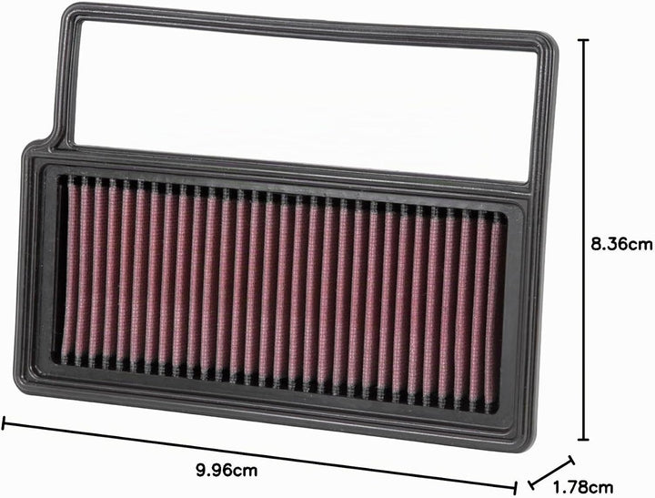 K&N 33-3014 Motorluftfilter: Hochleistung, Prämie, Abwaschbar, Ersatzfilter, Erhöhte Leistung, 2008-