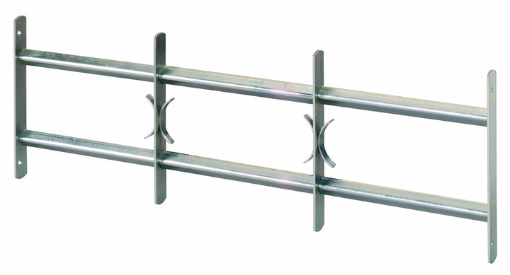 Alberts 553593 Fenstergitter Amsterdam | ausziehbar | galvanisch blau verzinkt | 300 x 700-1050 mm,