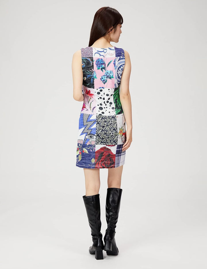 Desigual Damen 21wwvk90 Kleid, Weiss, 26 Kurz EU