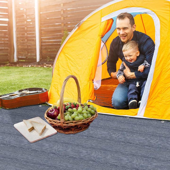 Vorzeltteppich 400x500cm Camping Teppich Outdoor rutschfest Waschbare Markisenteppich Zeltteppich Vo