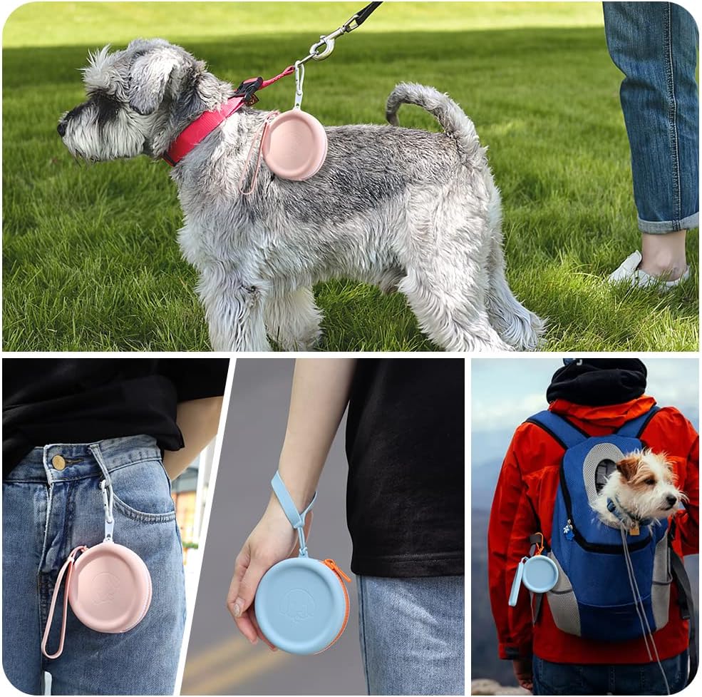 Leckerli-Tasche aus Silikon,2 Stück,Futtertasche für Hundetraining,Hundezubehör,Taschengrösse,leicht