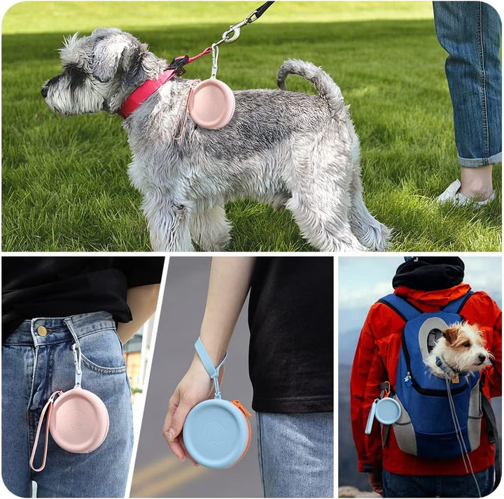 Leckerli-Tasche aus Silikon,2 Stück,Futtertasche für Hundetraining,Hundezubehör,Taschengrösse,leicht