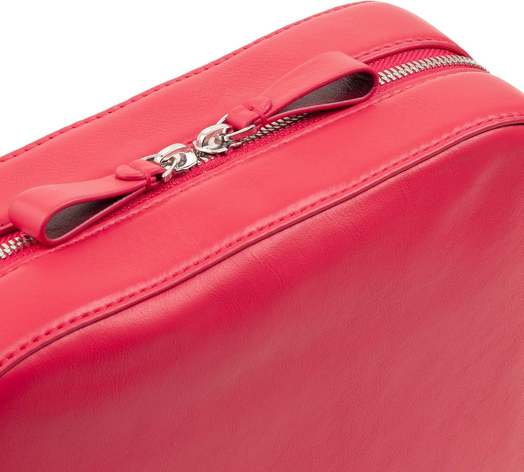 DUDU Damen Umhängetasche aus Leder, Kamera Bag mit abnehmbarem Riemen, kompakte Elegante Lederhandta