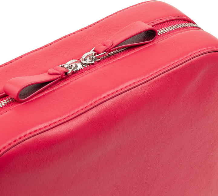 DUDU Damen Umhängetasche aus Leder, Kamera Bag mit abnehmbarem Riemen, kompakte Elegante Lederhandta