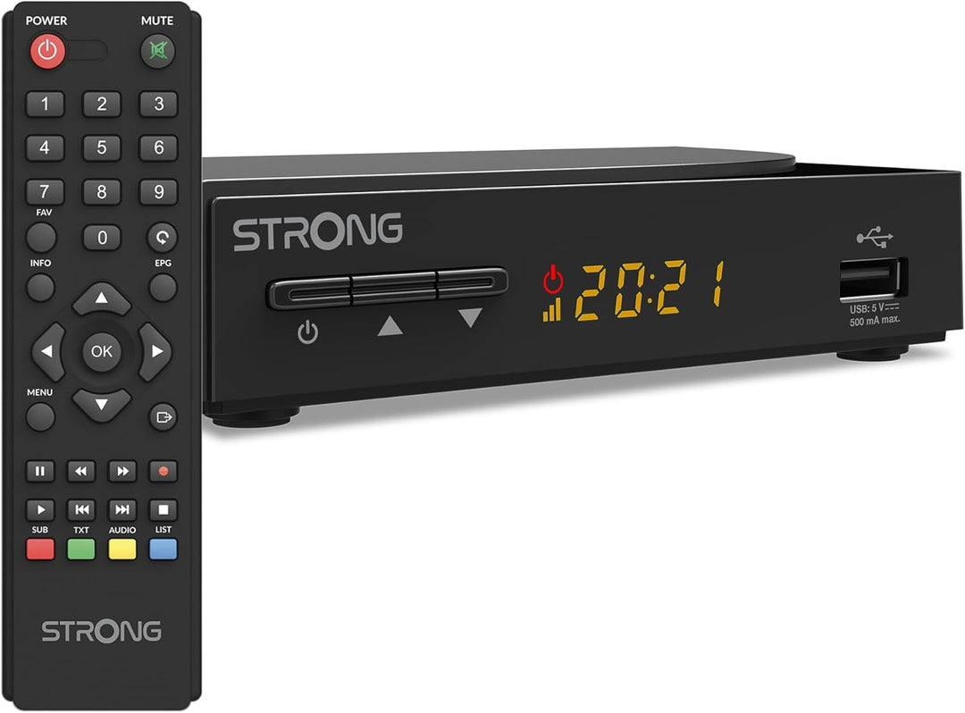 STRONG SRT 3030, Kabelreceiver, digitaler HD Kabel Receiver, DVB-C mit HDMI ud Scart Anschluss. Ener