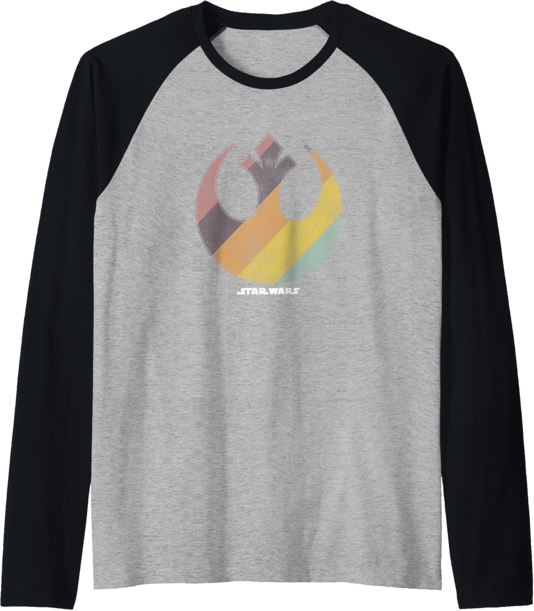 Star Wars Rebel Rainbow Logo Raglan