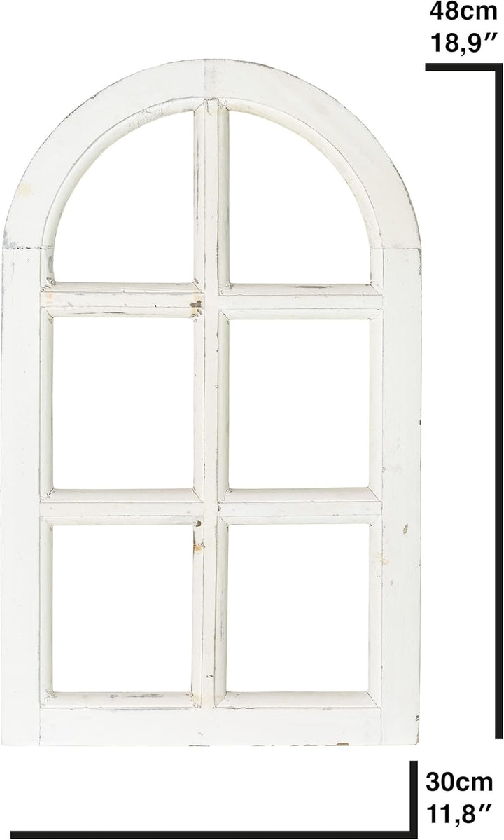 Deko Vintage Stallfenster im Landhausstil mit Halbbogen - Boho Deko Fenster - Boho Hochzeitsdeko Hol