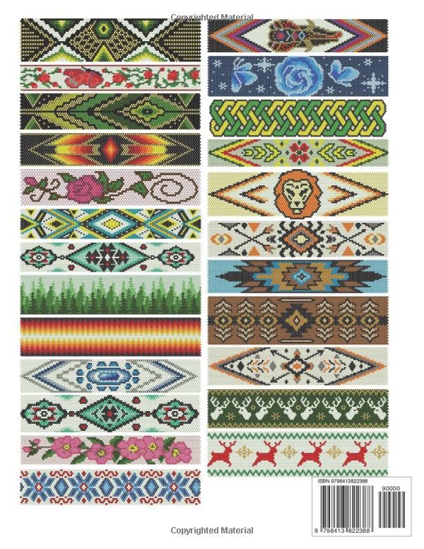 Bracelet Peyote Patterns - 24 designs: Exclusive beading patterns for bracelets Native American Styl