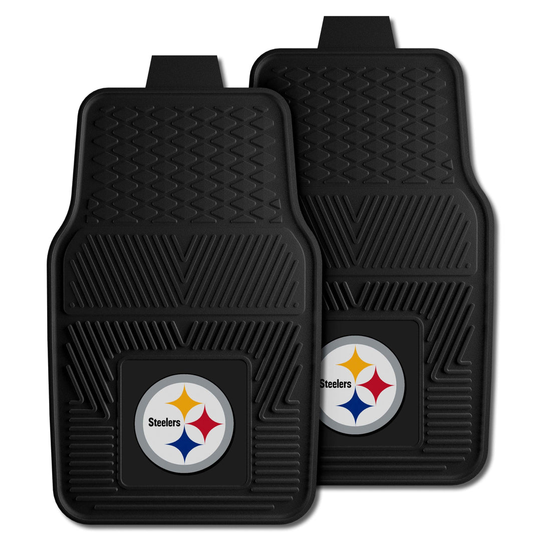 FANMATS 8752 NFL Pittsburgh Steelers Vinyl-Fussmatte, strapazierfähig, 45,7 x 68,6 cm Front, Front