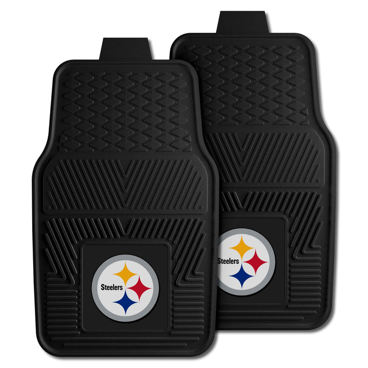 FANMATS 8752 NFL Pittsburgh Steelers Vinyl-Fussmatte, strapazierfähig, 45,7 x 68,6 cm Front, Front
