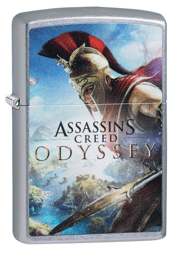 ZIPPO – Assassin’s Creed Odyssey, Alexios - Street Chrome - Color Image- Sturmfeuerzeug, nachfüllbar