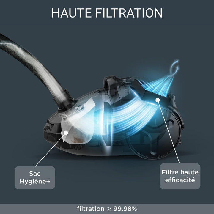ROWENTA RO3945EA Staubsauger mit Compact Power Bag - Leicht und handlich