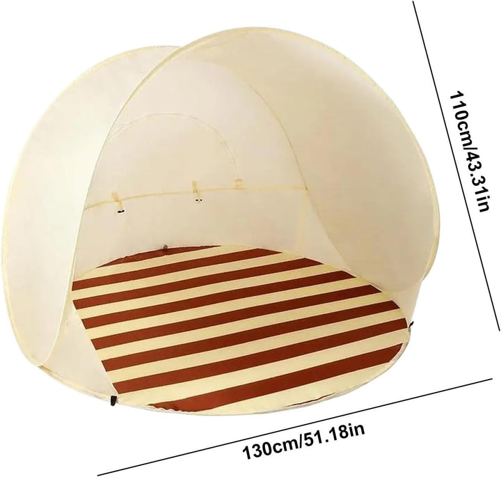 Strandmuschel, Tragbarer UV-Schutz Wasserdichter Sonnenschutz Windschutz Strandzelt Campingzelt Für
