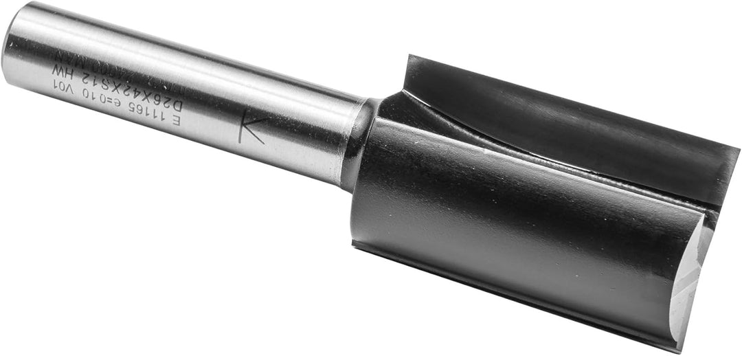 ENT 11165 Nutfräser HW, Schaft (S) 12 mm, Durchmesser (D) 26 mm, NL 42 mm, SL 50 mm, GL 94 mm, mit H