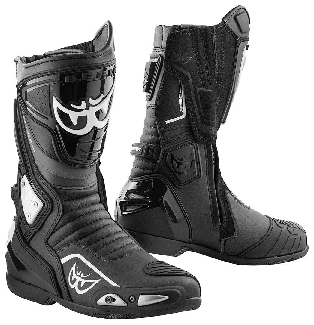 Berik Donington Motorradstiefel, schwarz, 37 37 EU Schwarz, 37 EU Schwarz
