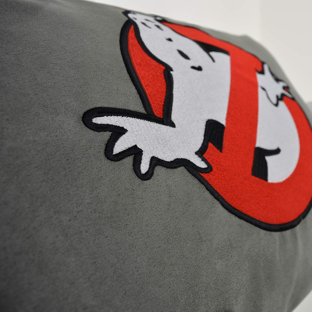 EXPRESS-STICKEREI Ghostbuster Kissen mit Füllung | Geisterjäger Dekokissen gefüllt Zierkissen Couch-