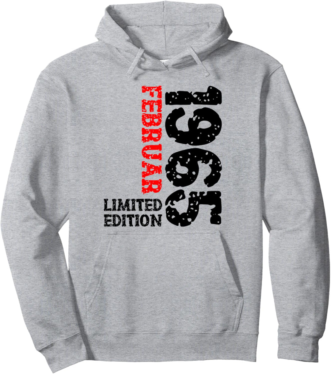 58. Geburtstag Frauen Männer Limited Edition Februar 1965 Pullover Hoodie