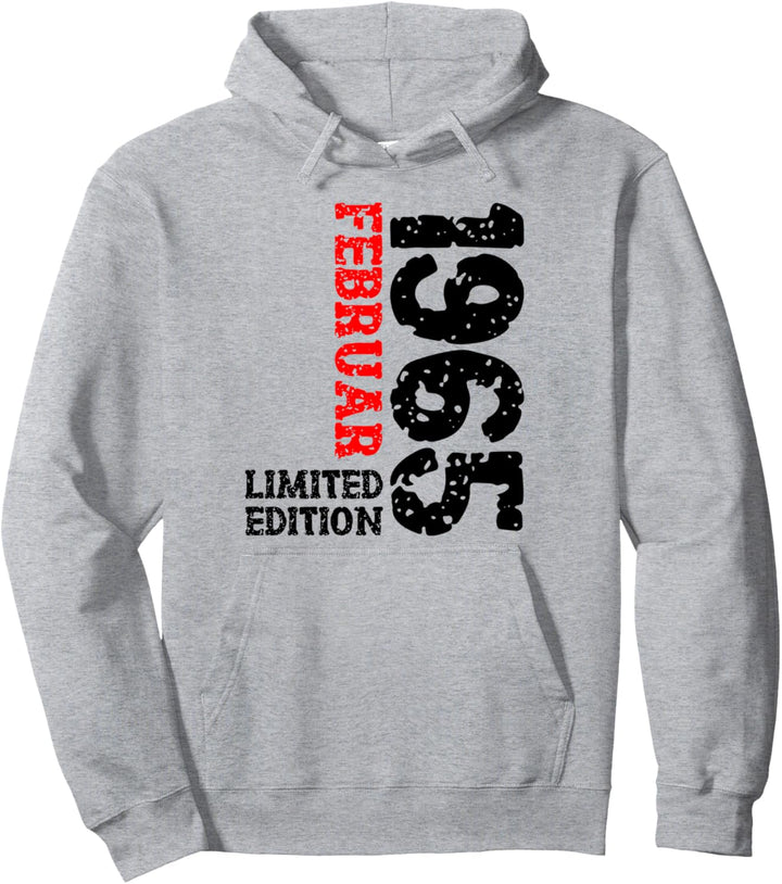 58. Geburtstag Frauen Männer Limited Edition Februar 1965 Pullover Hoodie